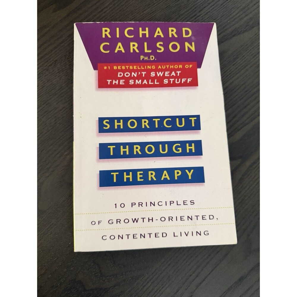 (•◡•)/ 📖 Shortcut Through Therapy Richard Carlson Self Help Paperback